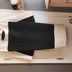 Womens black and white dress